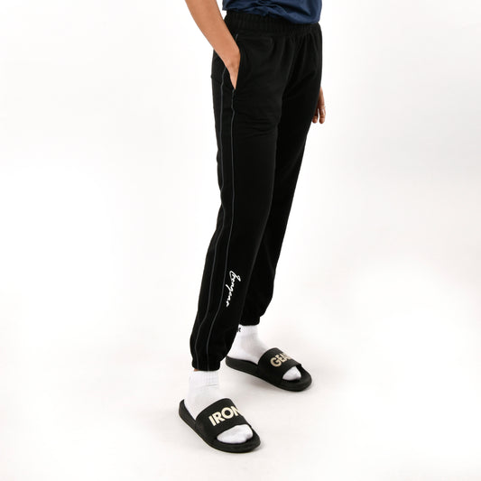 Relaxed Fit Double Piping Joggers