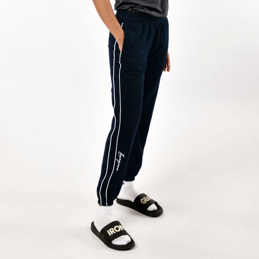 Relaxed Fit Double Piping Joggers