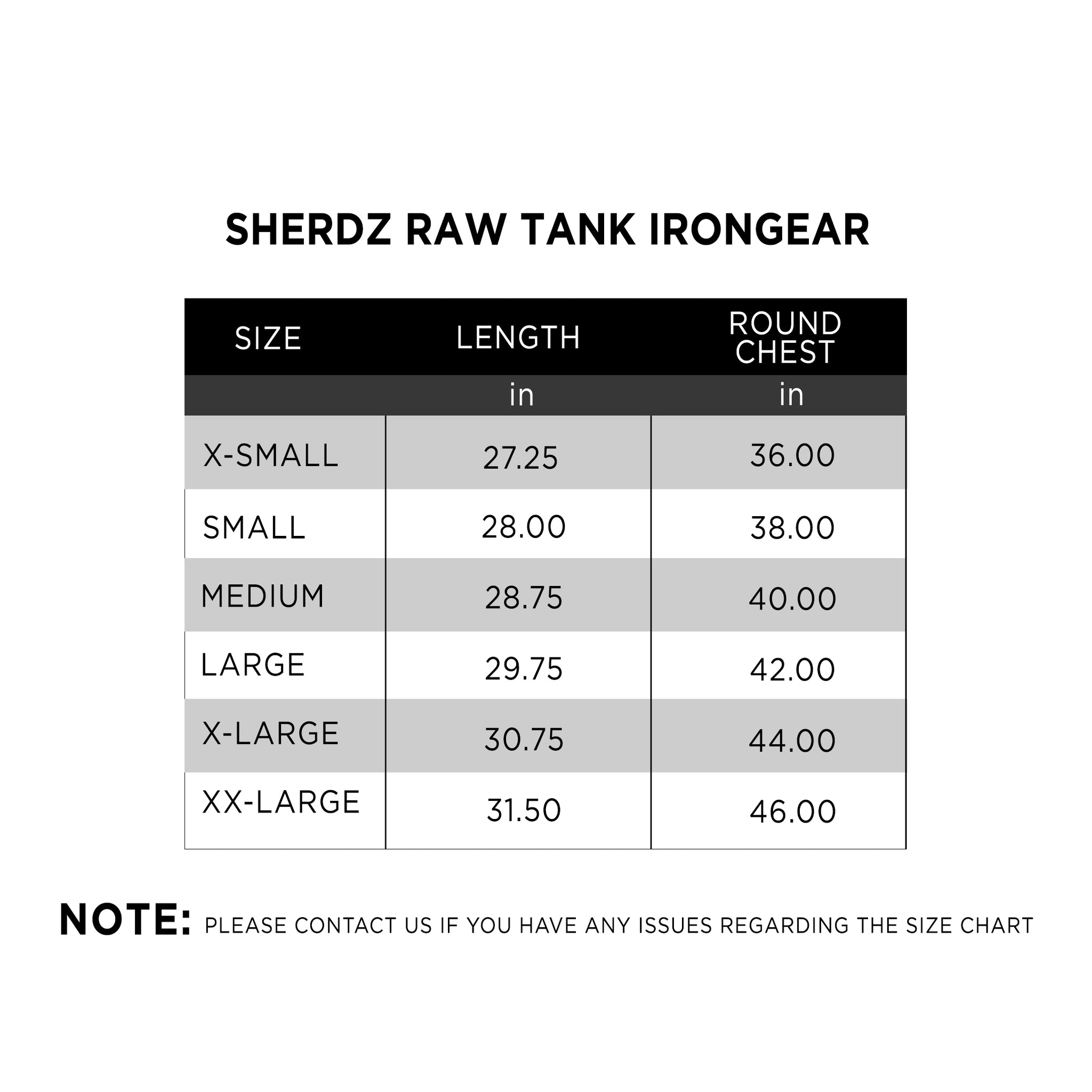 Sherdz Raw Tank IRONGEAR