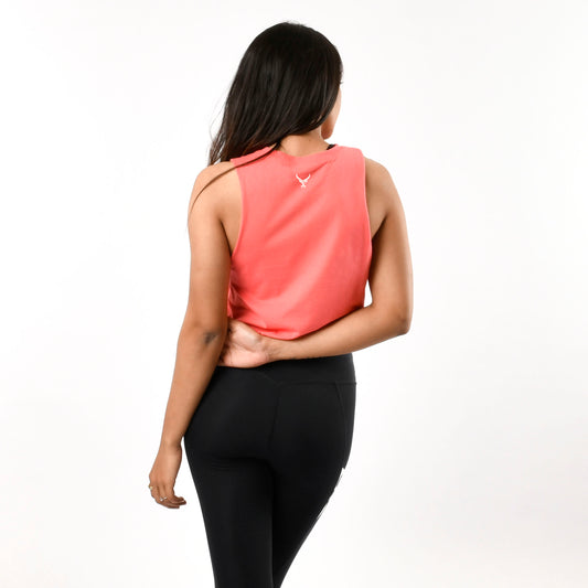 Training Drop Arm Crop Tank