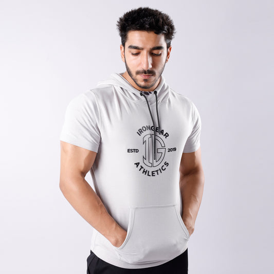 Athletic Short Sleeve Hoodie