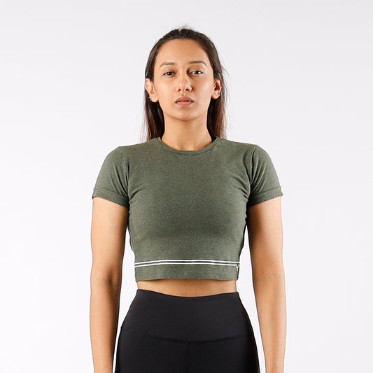 Warrior 360° Crop Tee Half Sleeves