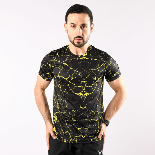 Muscle Shirt Yellow Marble